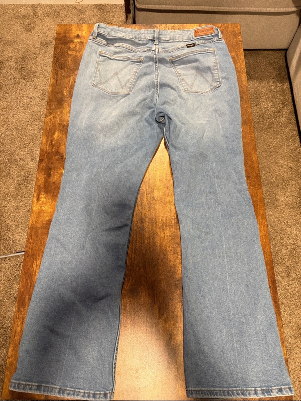 Wrangler Light Blue Women's High Rise Bold Bootcut Jeans 14/30 - Picture 2 of 5
